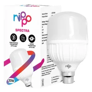 Nippo Spectra 20W LED Bulb Ultra-Bright– 2100 Lm Cool Daylight, Energy-Saving