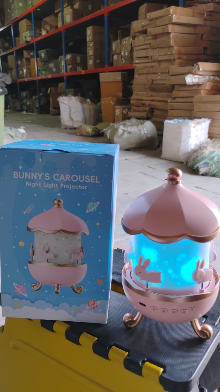 686d20ad-7fc5-40b4-93a0-65be0f873f7d.jpg 686d20ad 7fc5 40b4 93a0 65be0f873f7d - Bunny’s Carousel Rotating LED Night Light – Musical, Rechargeable & Starry Projector - DsonMart - 1