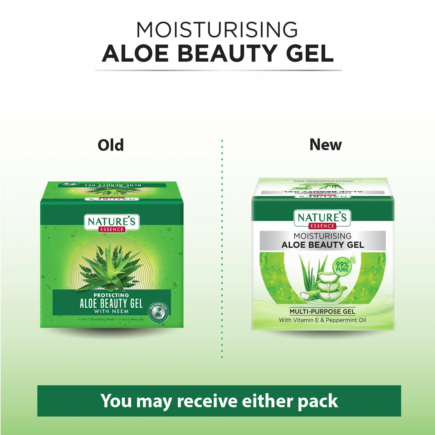 Aloe Vera Gel for Glowing Skin (2) Aloe Vera Gel for Glowing Skin 2 - Nature’s Essence Aloe Beauty Gel 50g | Skin-Friendly, Vitamin E Enriched, Soothing Aloe Vera Gel for Glowing Skin - DsonMart - 1