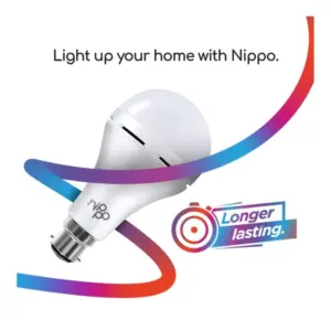 Rechargeable Emergency LED Bulb 4 - Nippo Rechargeable Emergency Inverter LED Bulb – 9 W Cool Daylight with BMS & 6‑Month Warranty - DsonMart - 1