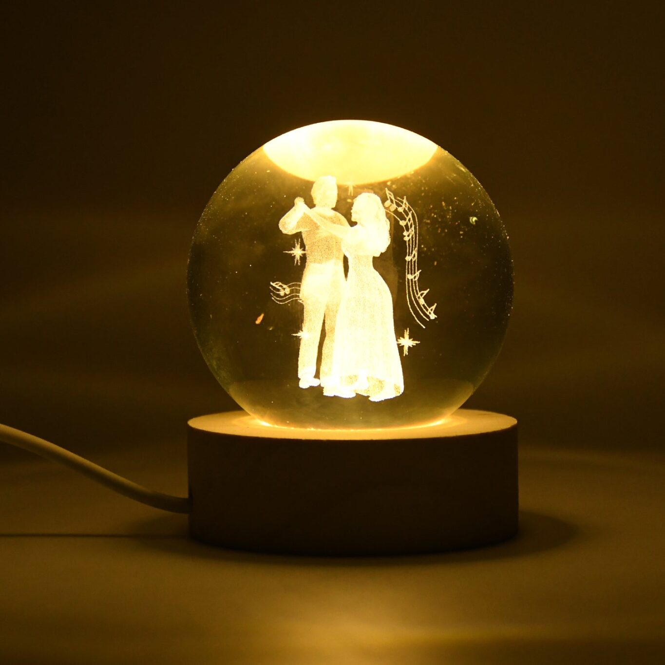 3D Crystal Ball Lamp – Elegant Night Light for Home 3D Crystal Ball Lamp – Elegant Night Light for Home