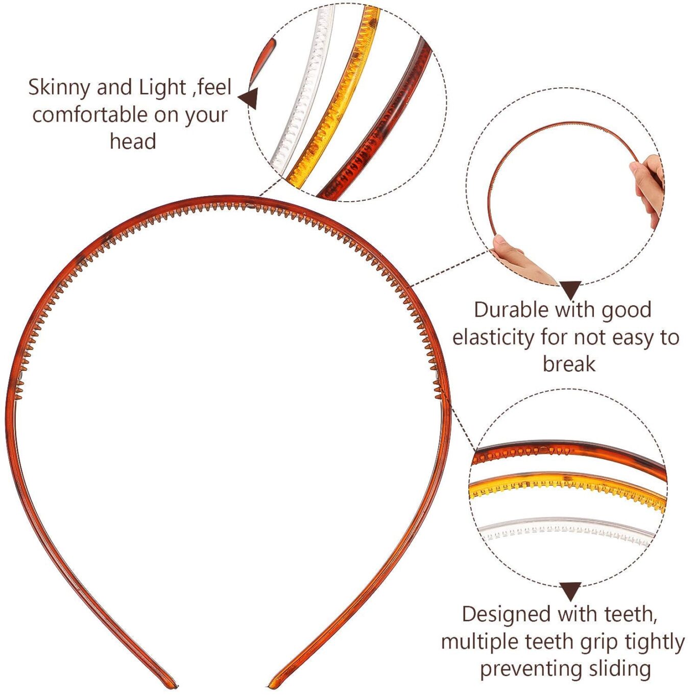 02_36866a64-a619-4bd1-995f-5bfb33d29ff8.jpg 02 36866a64 a619 4bd1 995f 5bfb33d29ff8 scaled - Plastic Headbands – Lightweight & Comfortable Hairbands for Men, Women & Kids (1 Pc) - DsonMart - 1