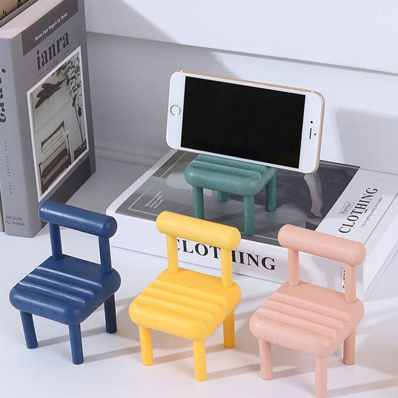 03_e4f1e4a2-a13b-4dca-a93c-8e73db58dd5d.jpg 03 e4f1e4a2 a13b 4dca a93c 8e73db58dd5d scaled - Mini Chair Phone Holder – Cute Desktop Mobile Stand - DsonMart - 1