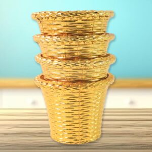 02 d7e04e6c 863c 429d 91f8 0fc0ca1deb69 - Plastic Flower Valencia (Pot) Home and Outdoor (4 Pc) - DsonMart - 1